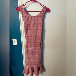 Banana Republic Size 2 Red/White Dress